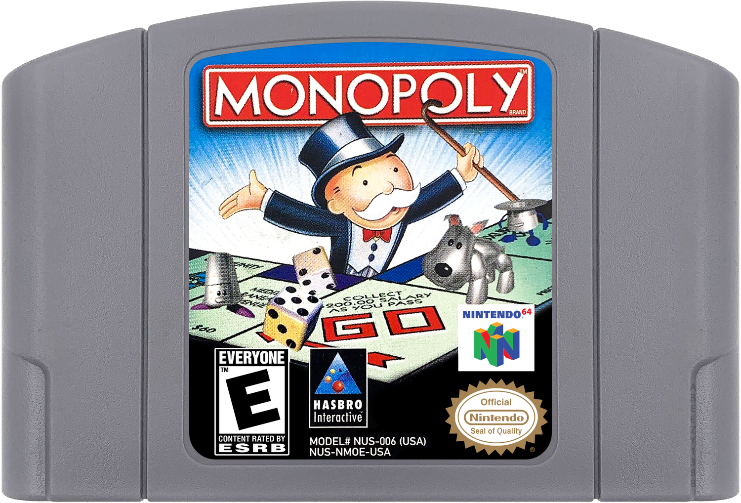 Monopoly Cartridge Label