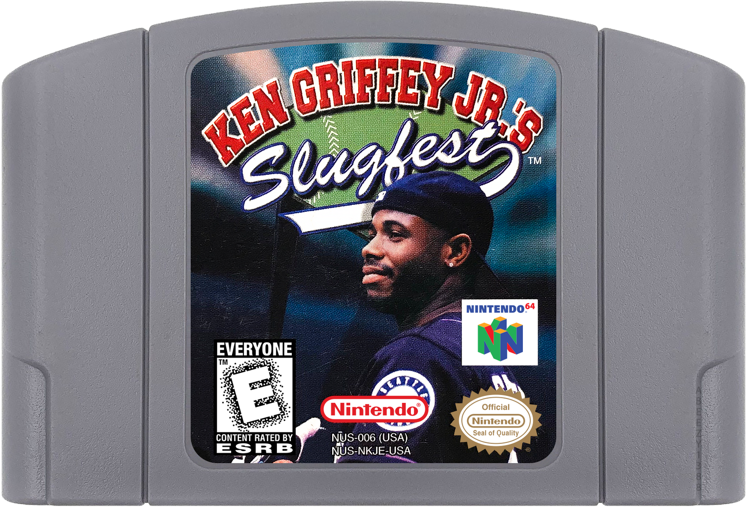Ken Griffey Jr.'s Slugfest Cartridge Label