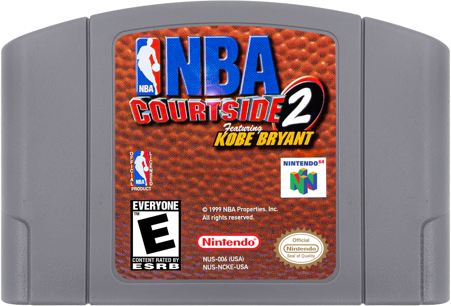 NBA Courtside 2 featuring Kobe Bryant Cartridge Label