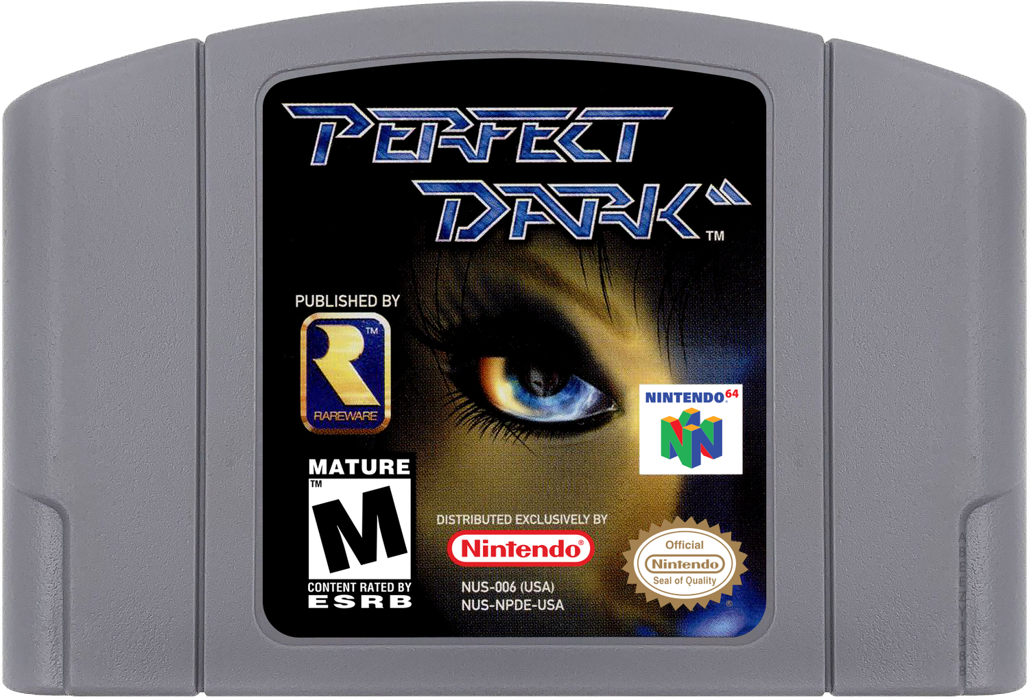 Perfect Dark Cartridge Label