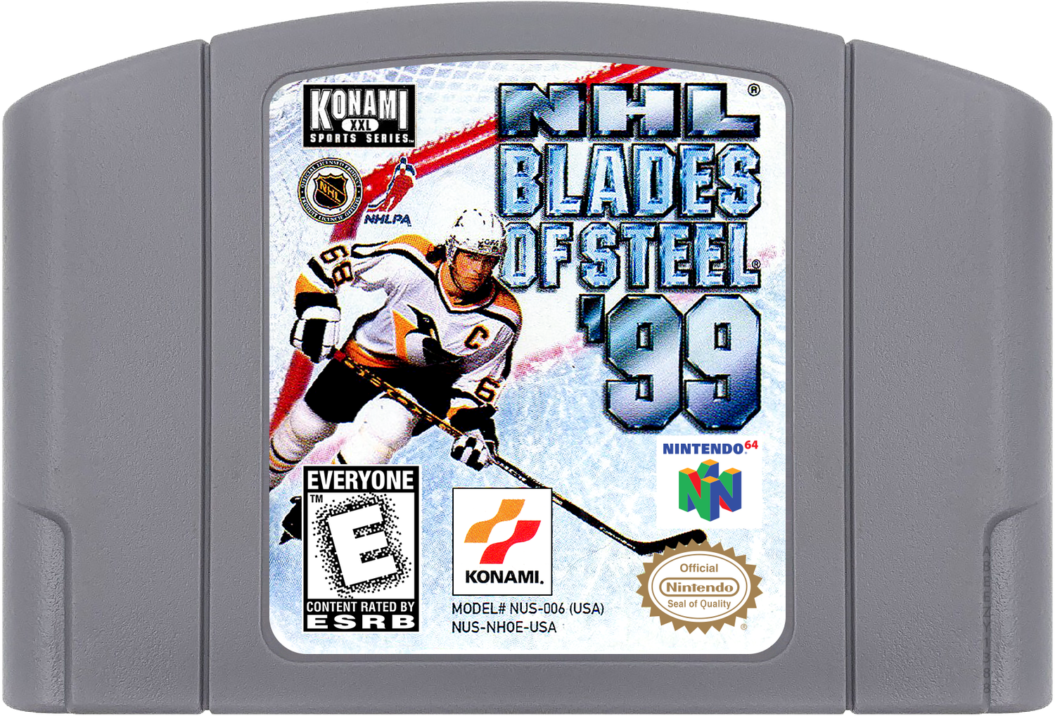 NHL Blades of Steel '99 Cartridge Label