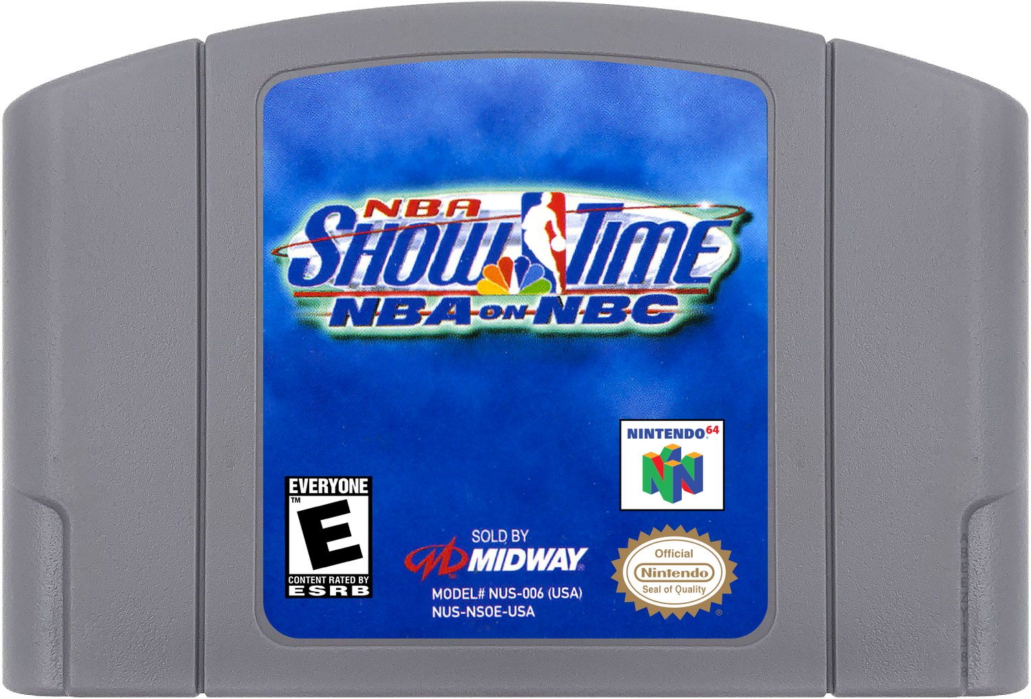 NBA Showtime - NBA on NBC Cartridge Label