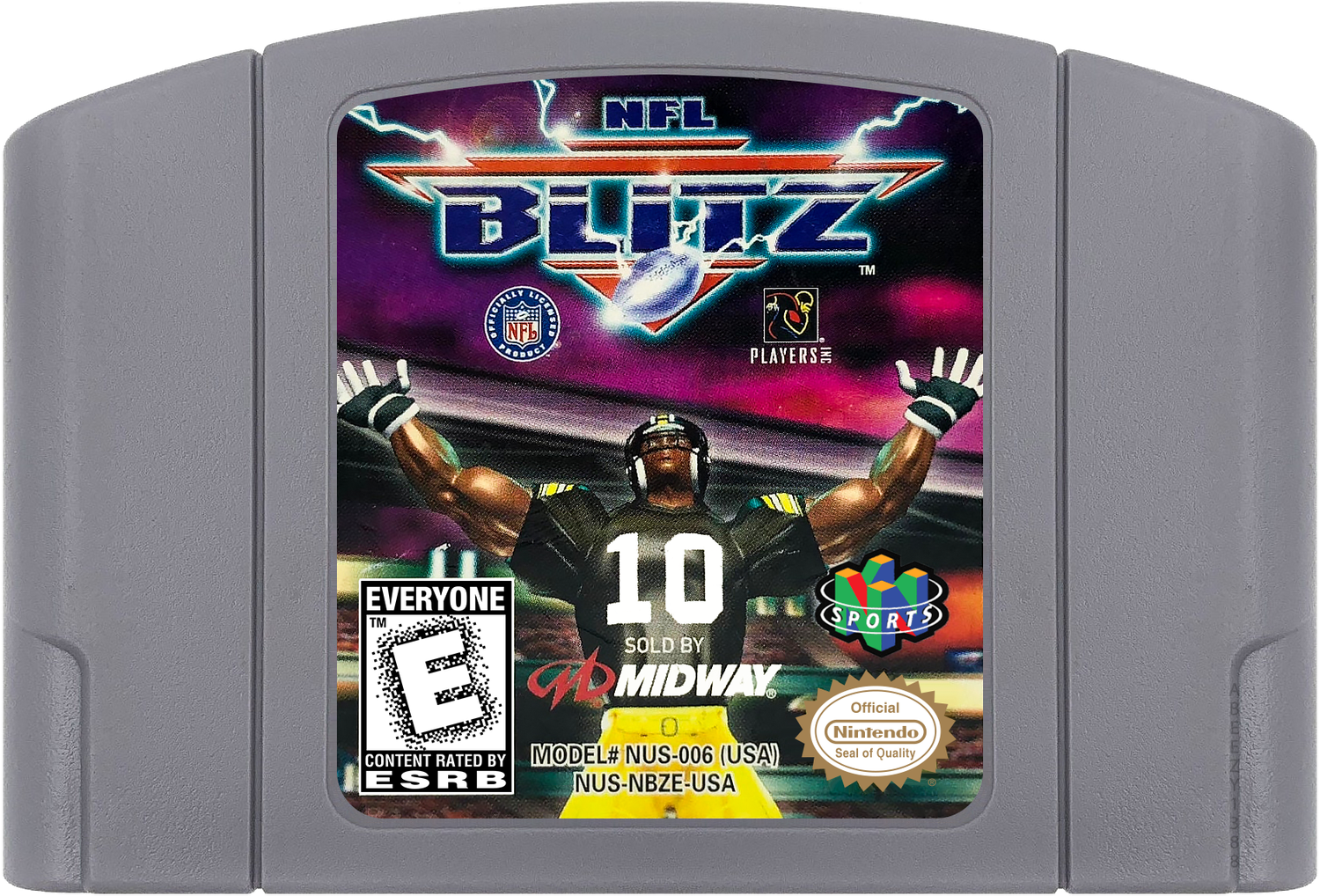 NFL Blitz Cartridge Label