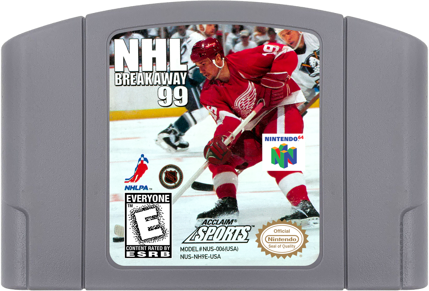 NHL Breakaway 99 Cartridge Label