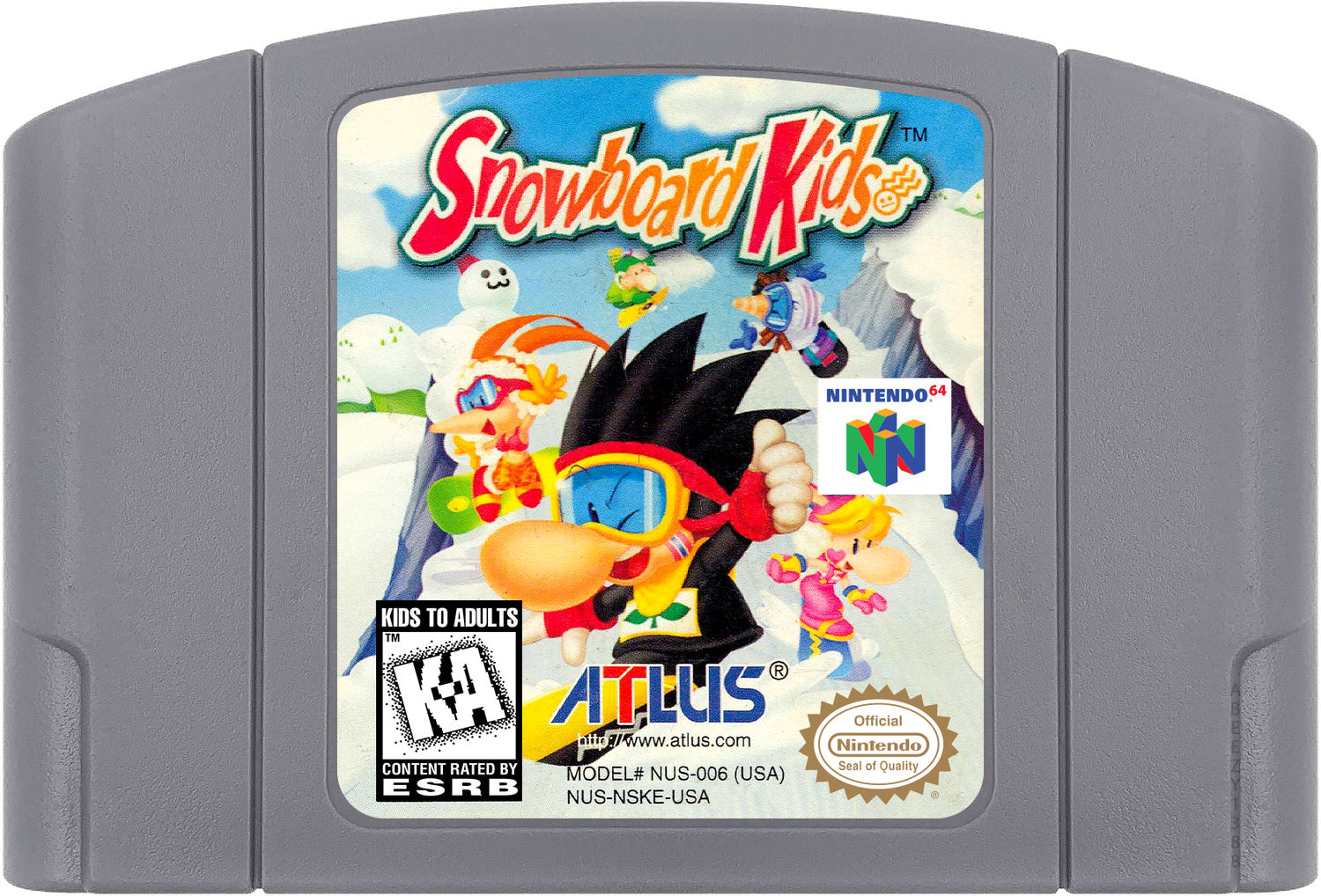 Snowboard Kids Cartridge Label