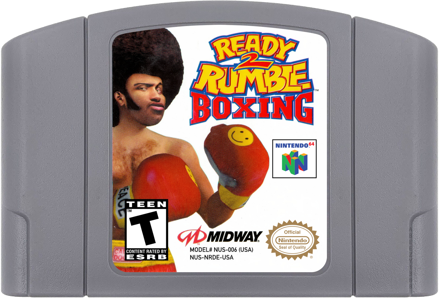 Ready 2 Rumble Boxing Cartridge Label