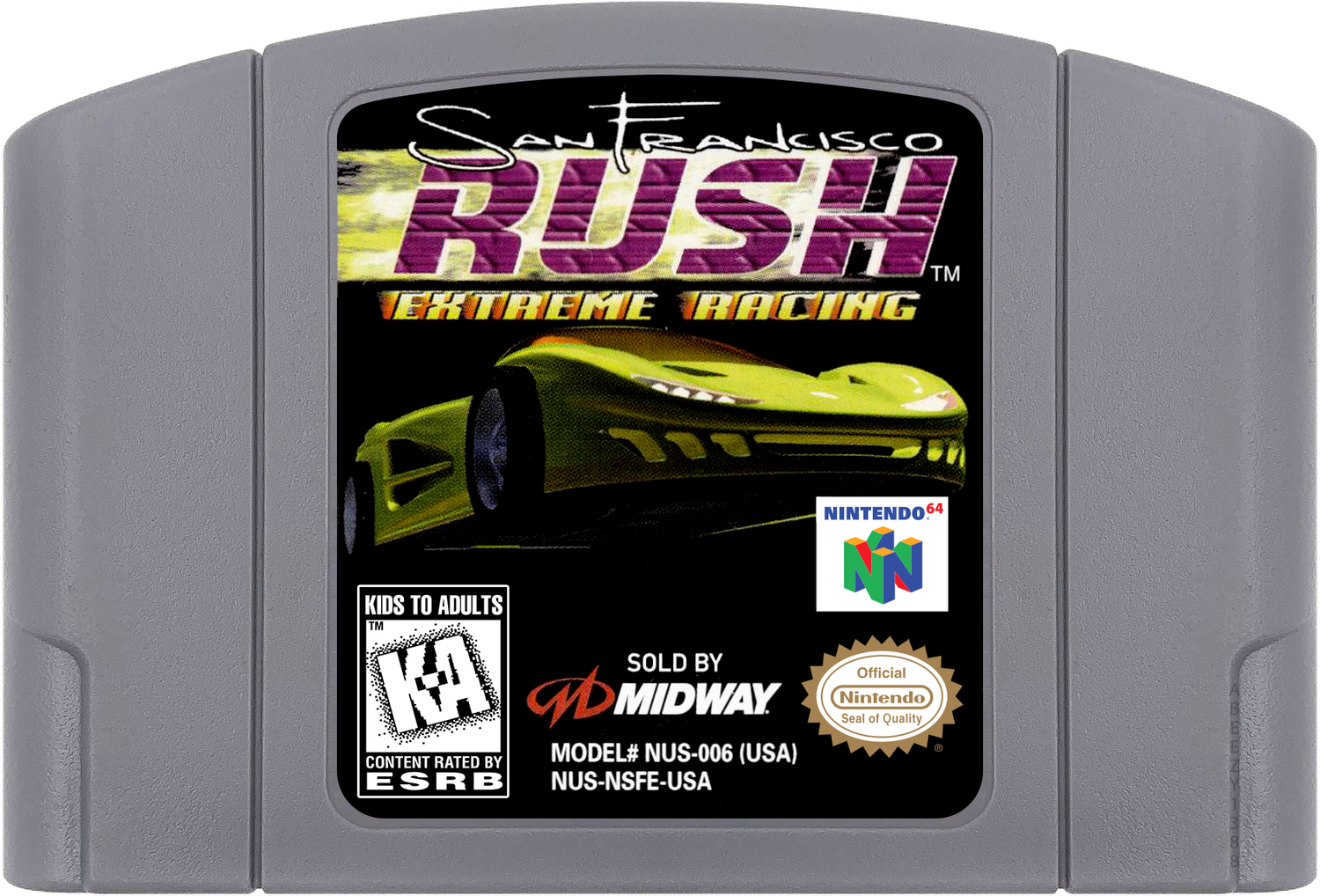 San Francisco Rush - Extreme Racing Cartridge Label