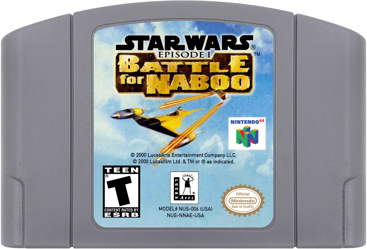 Star Wars Episode I - Battle for Naboo Cartridge Label