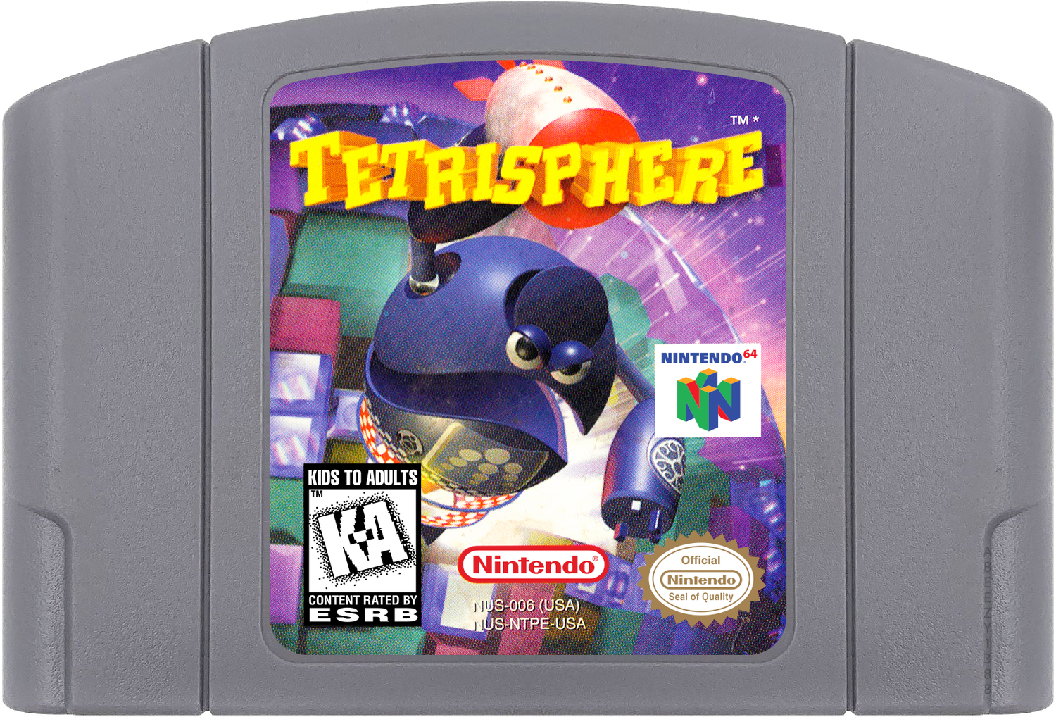 Tetrisphere Cartridge Label