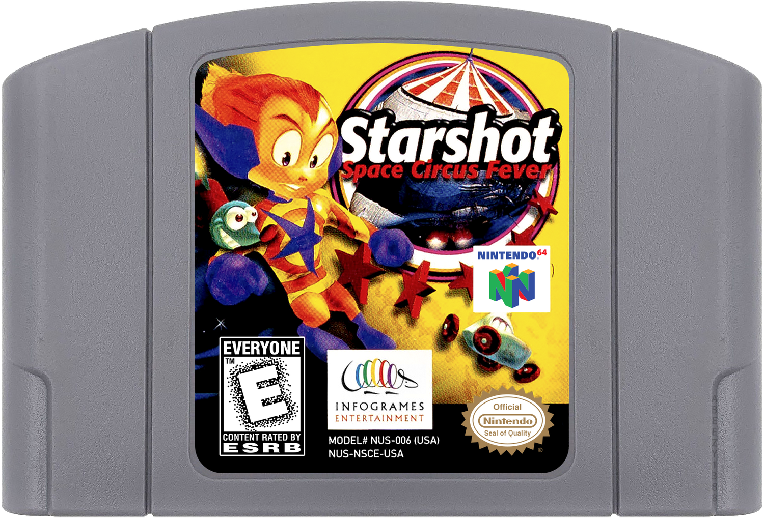 Starshot - Space Circus Fever Cartridge Label