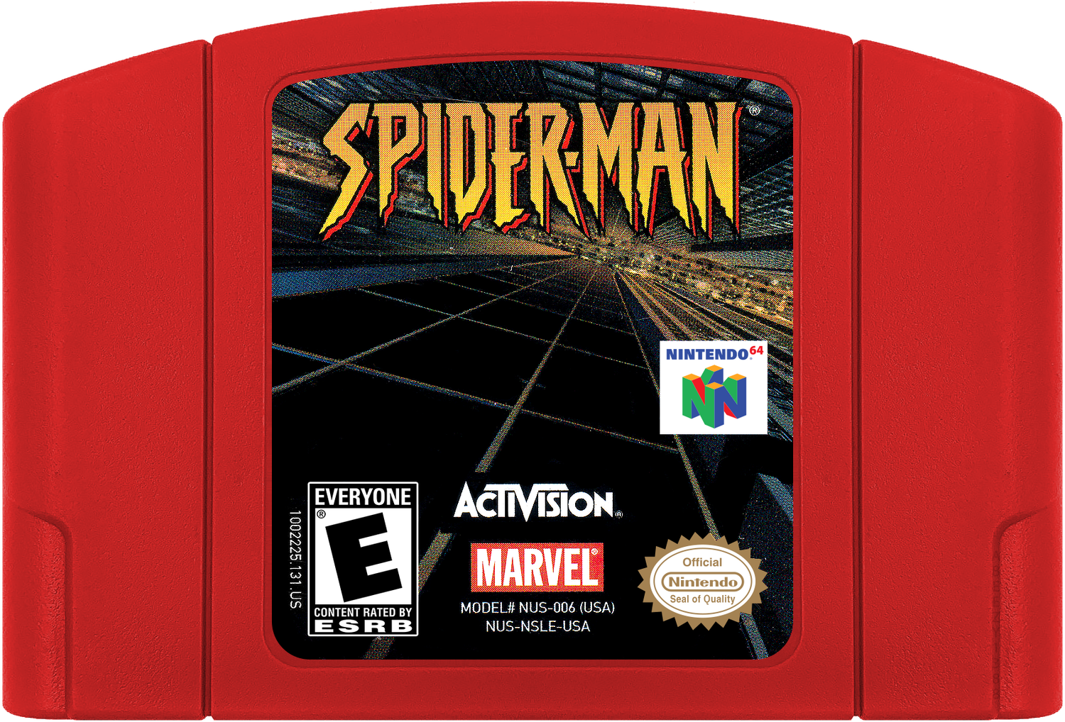 Spider-Man Cartridge Label