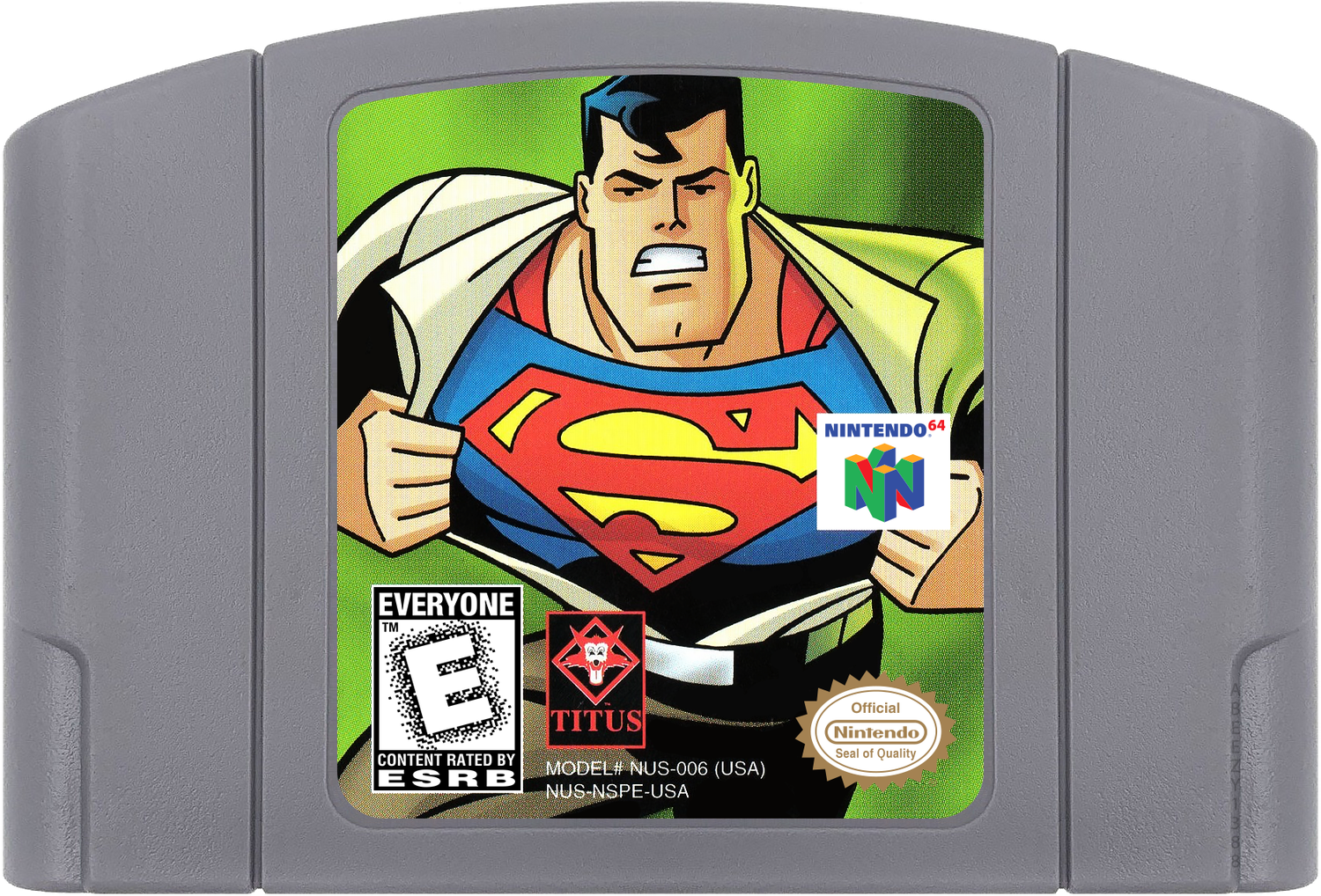 Superman - The New Superman Aventures Cartridge Label