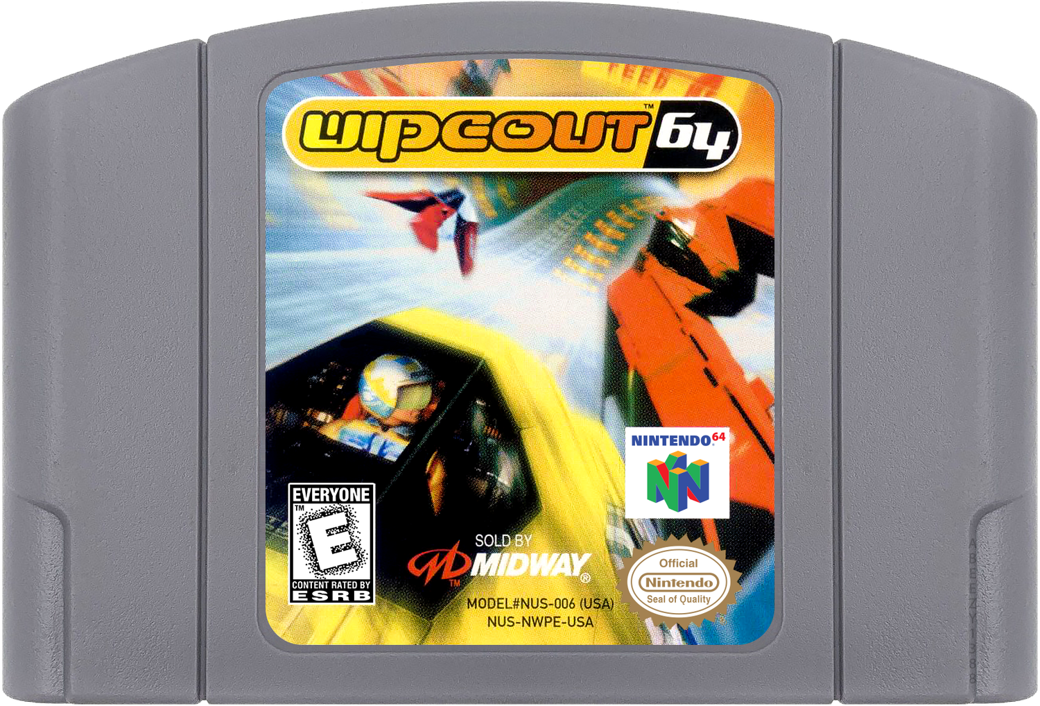 Wipeout 64 Cartridge Label