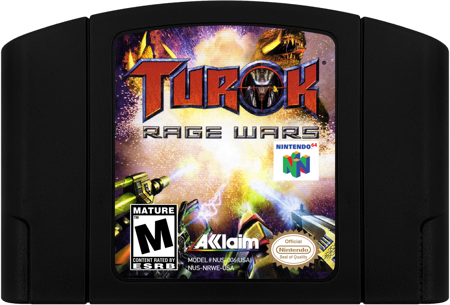 Turok - Rage Wars Cartridge Label