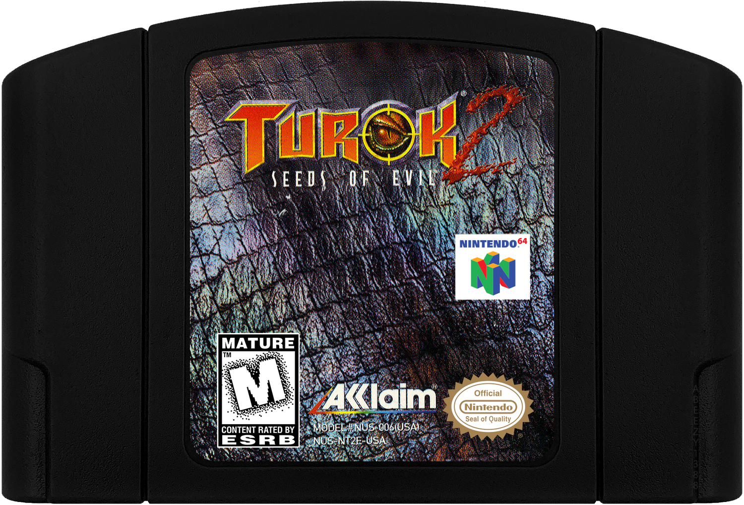 Turok 2 - Seeds of Evil Cartridge Label