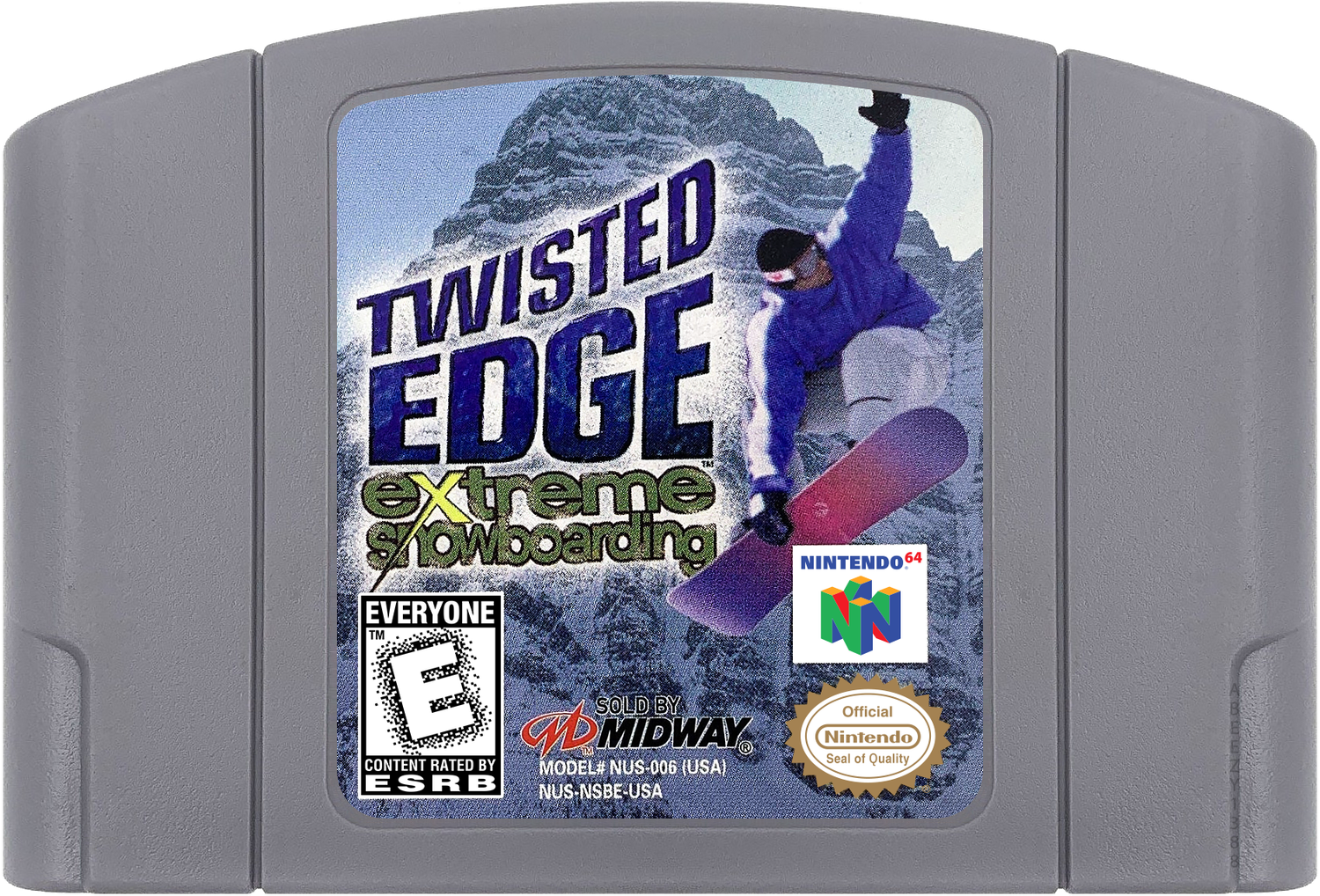 Twisted Edge - Extreme Snowboarding Cartridge Label