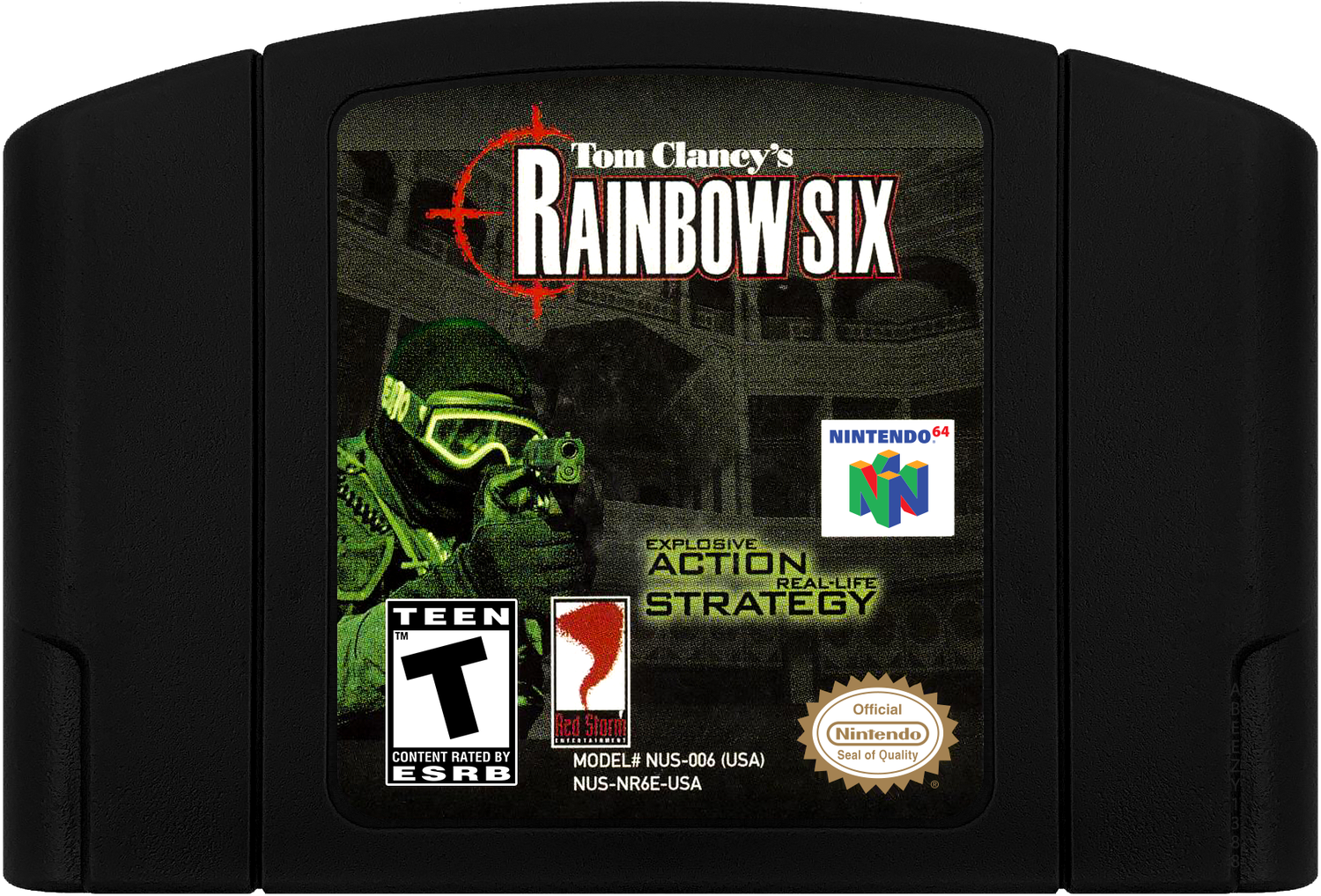 Tom Clancy's Rainbow Six Cartridge Label