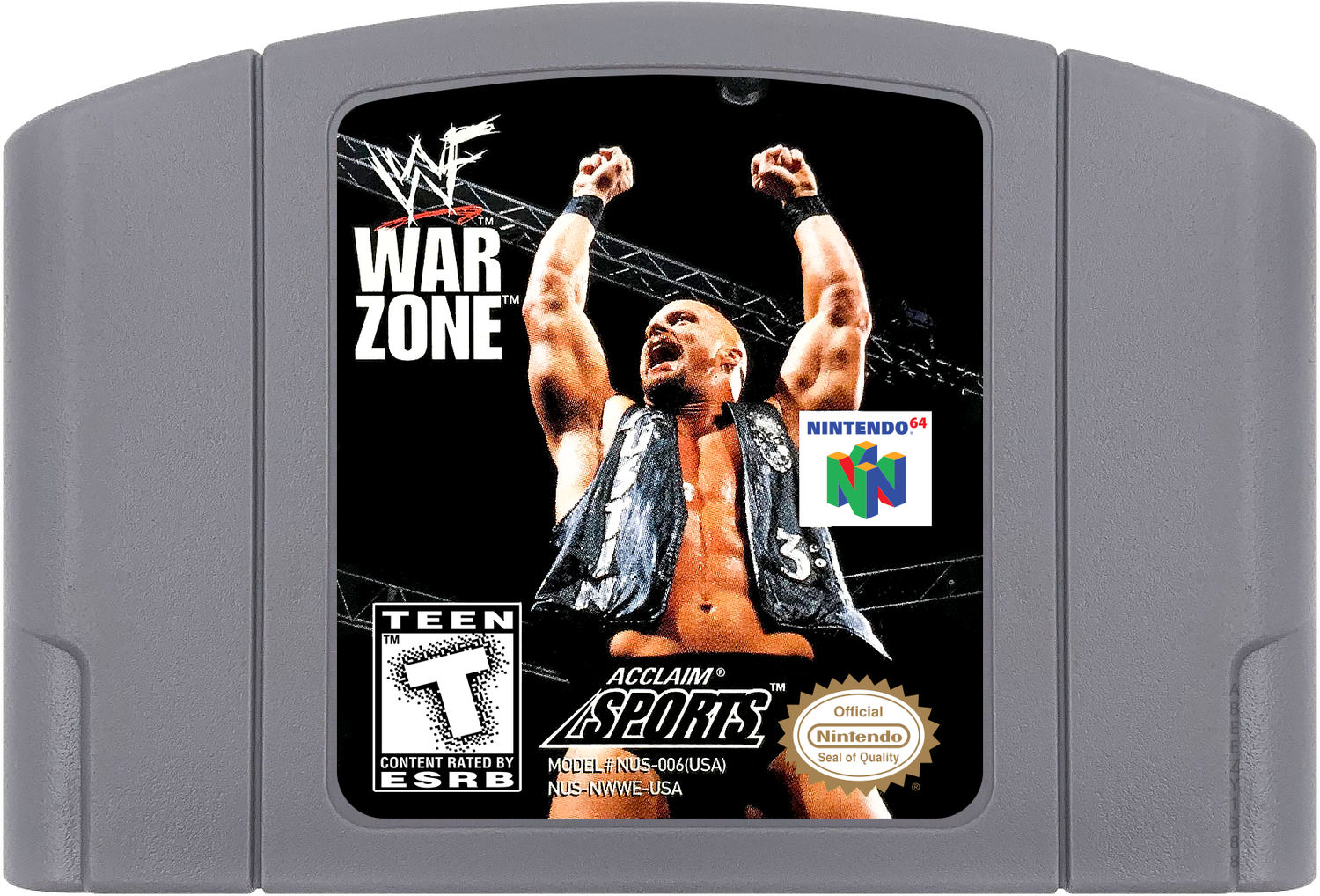 WWF War Zone Cartridge Label