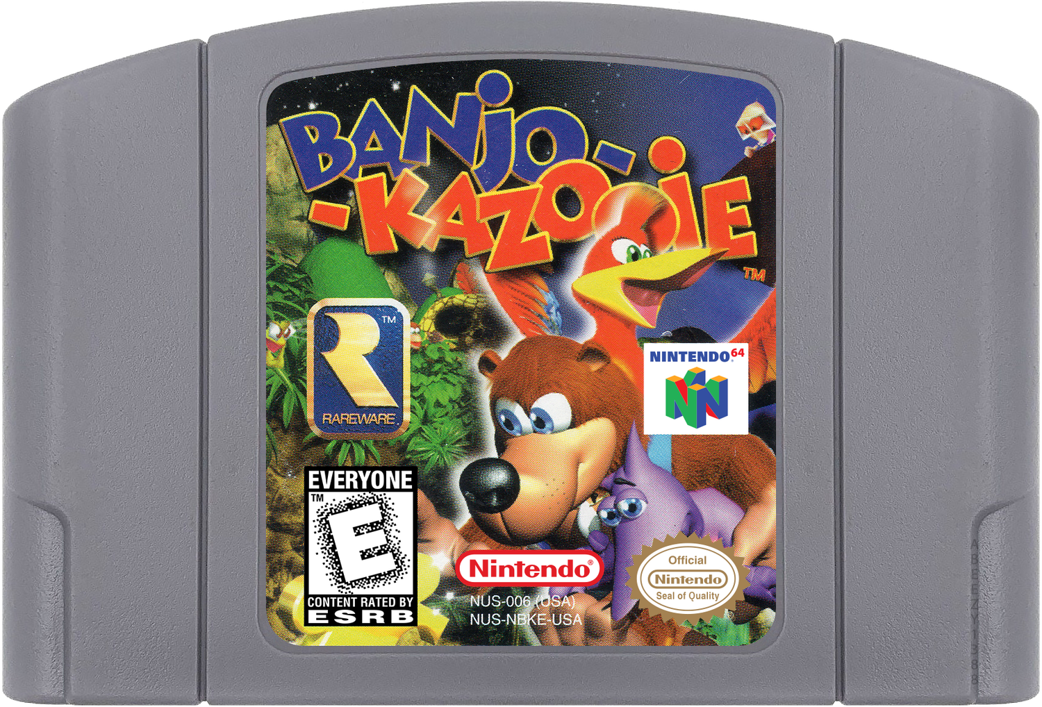 Banjo-Kazooie Cartridge Label