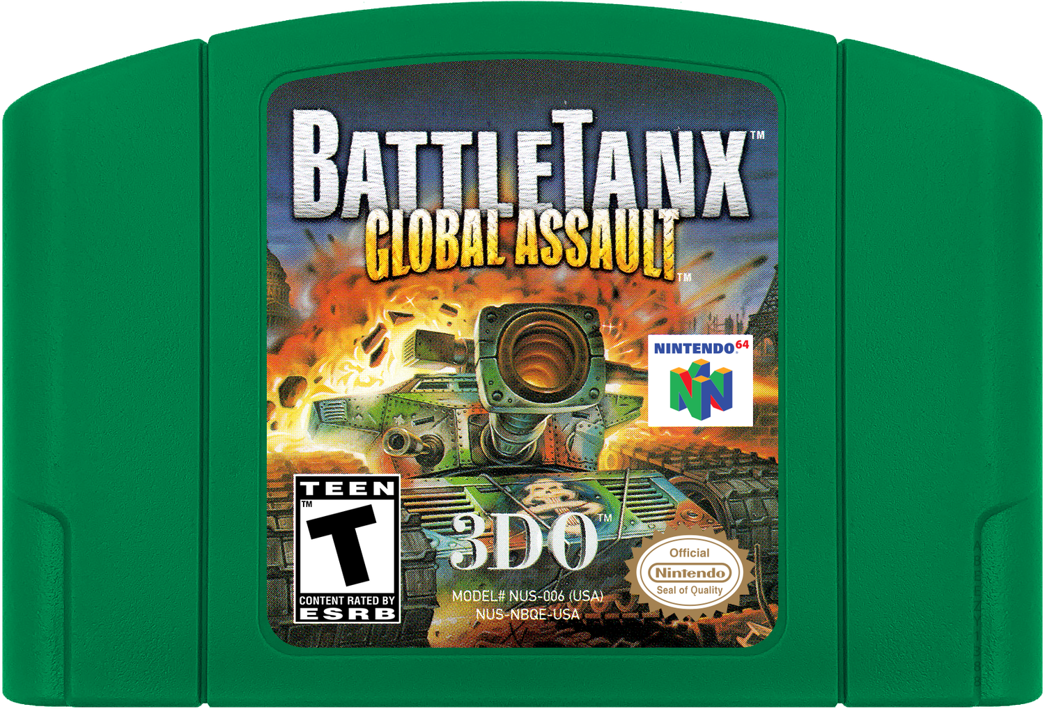 BattleTanx - Global Assault Cartridge Label