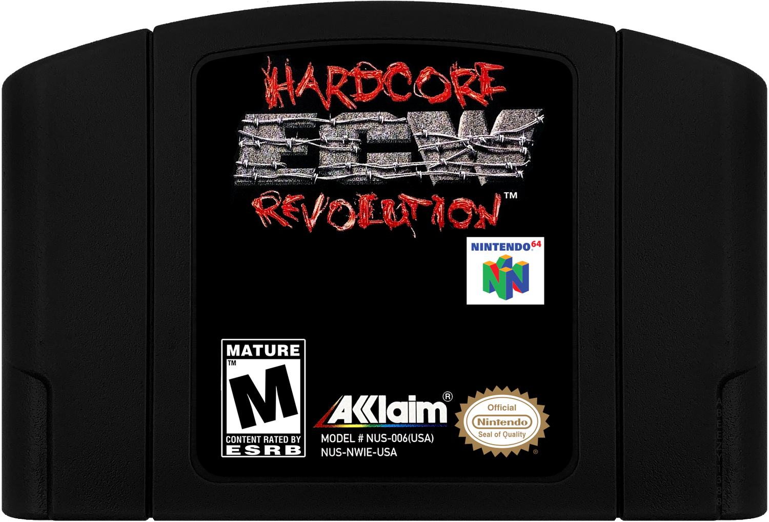 ECW Hardcore Revolution Cartridge Label