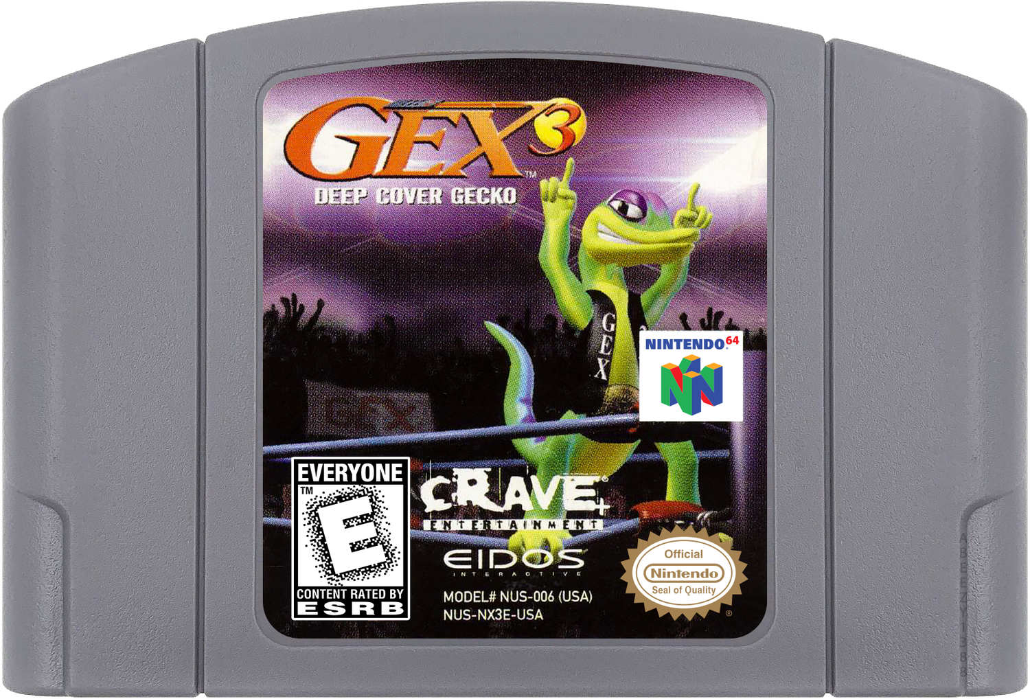 Gex 3 - Deep Cover Gecko Cartridge Label