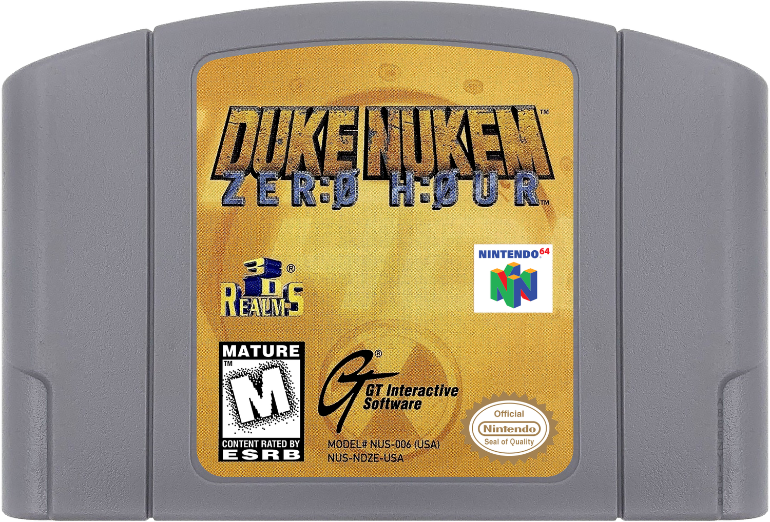Duke Nukem - Zero Hour Cartridge Label