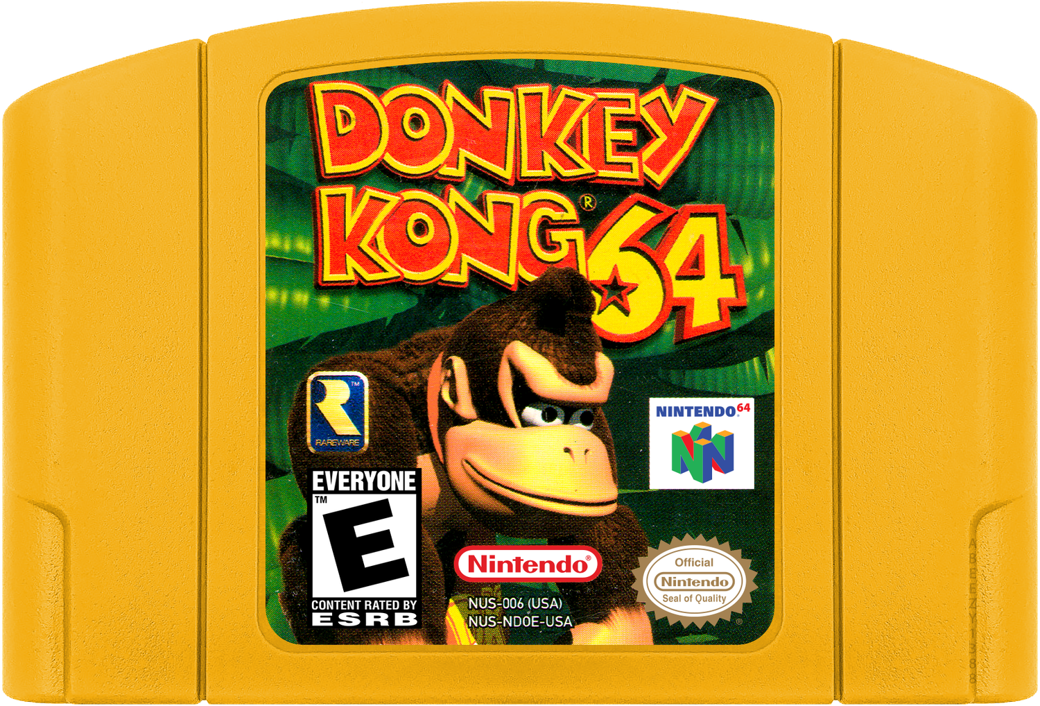 Donkey Kong 64 Cartridge Label