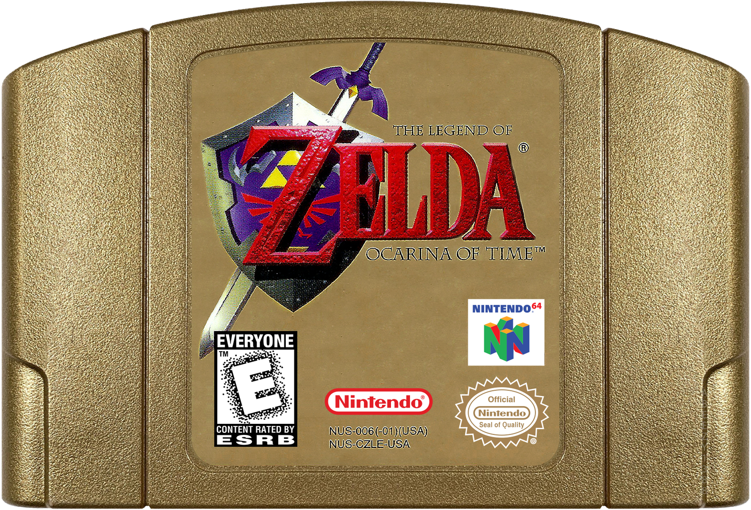 Legend of Zelda, The - Ocarina of Time Cartridge Label