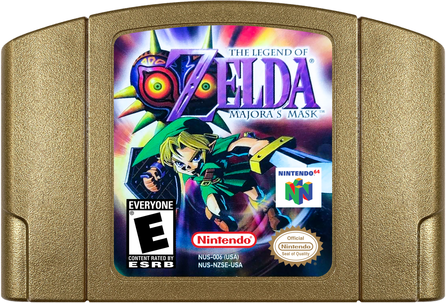 Legend of Zelda, The - Majora's Mask Cartridge Label