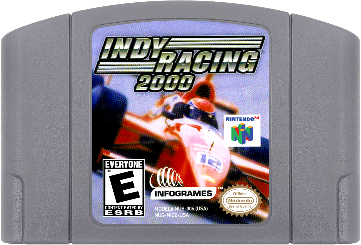 Indy Racing 2000 Cartridge Label
