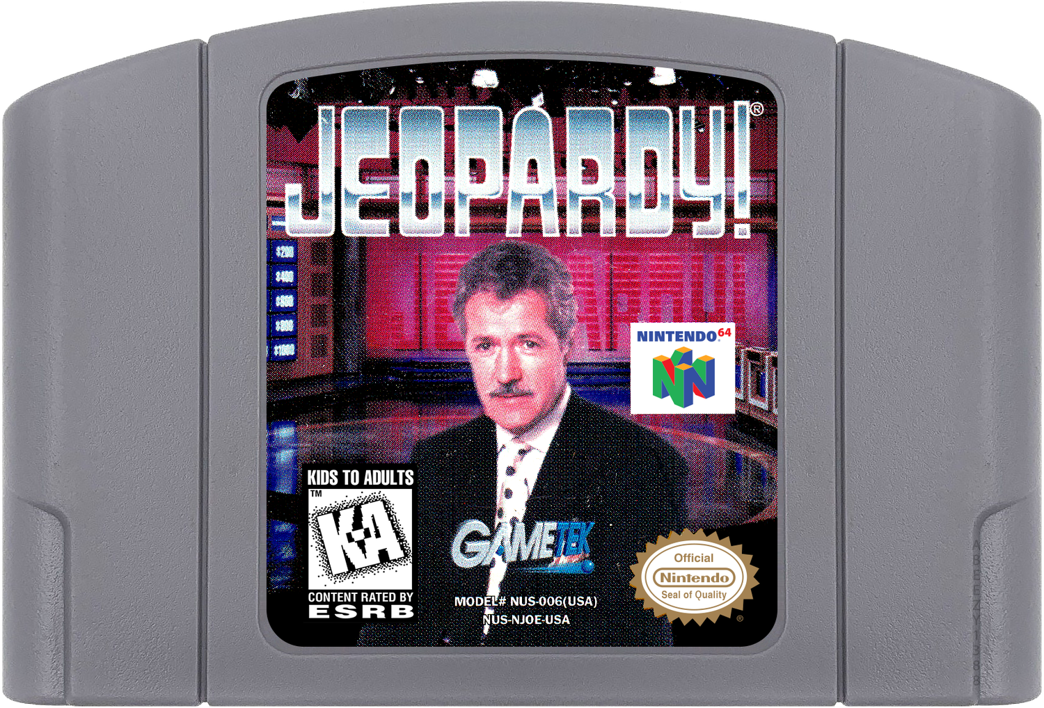 Jeopardy! Cartridge Label