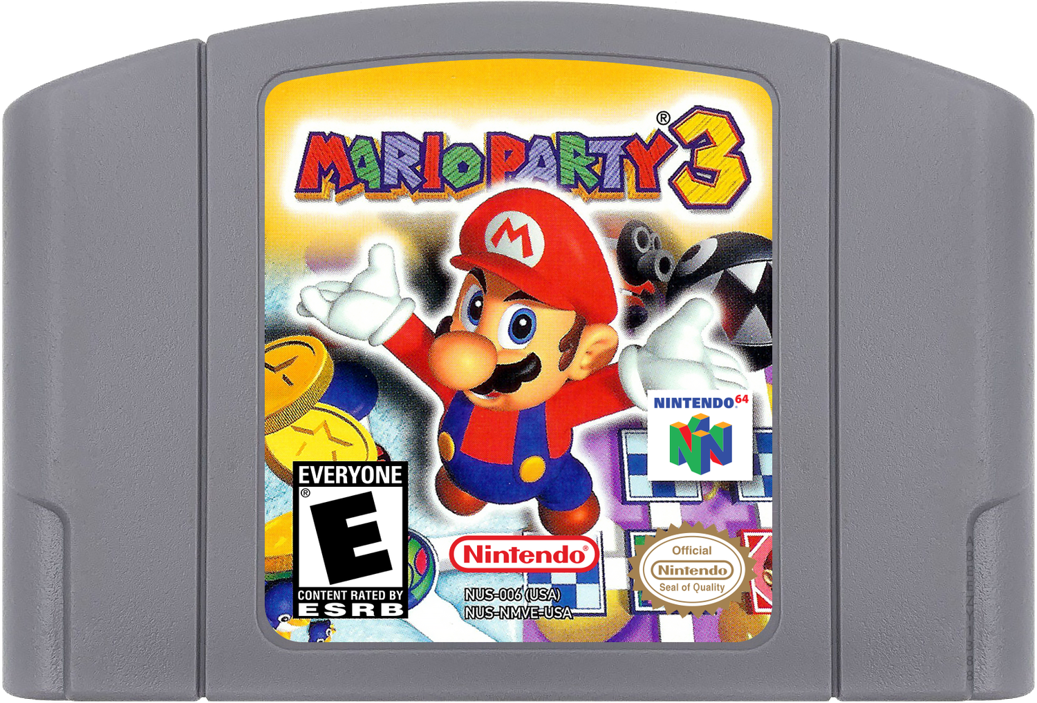 Mario Party 3 Cartridge Label