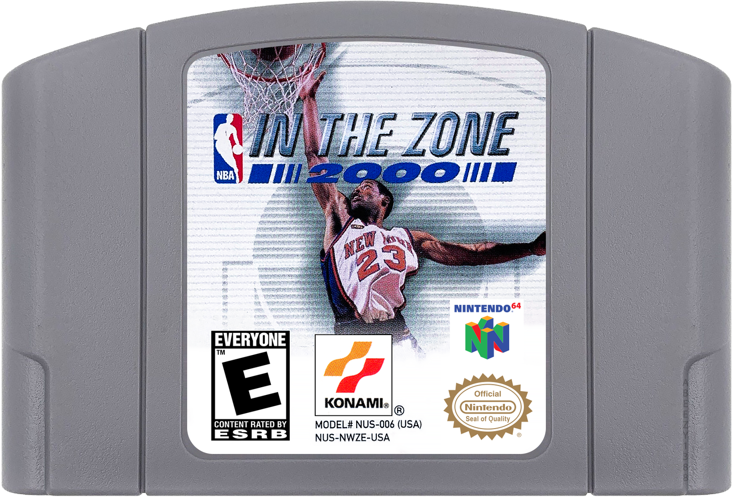 NBA in the Zone 2000 Cartridge Label