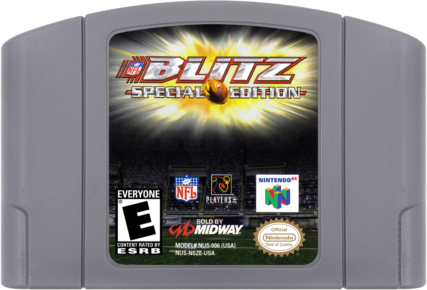 NFL Blitz - Special Edition Cartridge Label