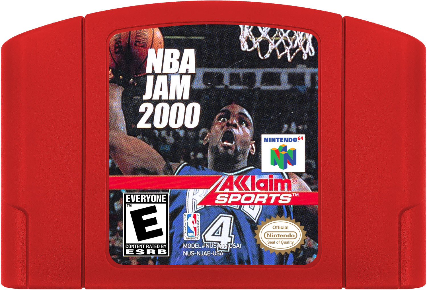 NBA Jam 2000 Cartridge Label
