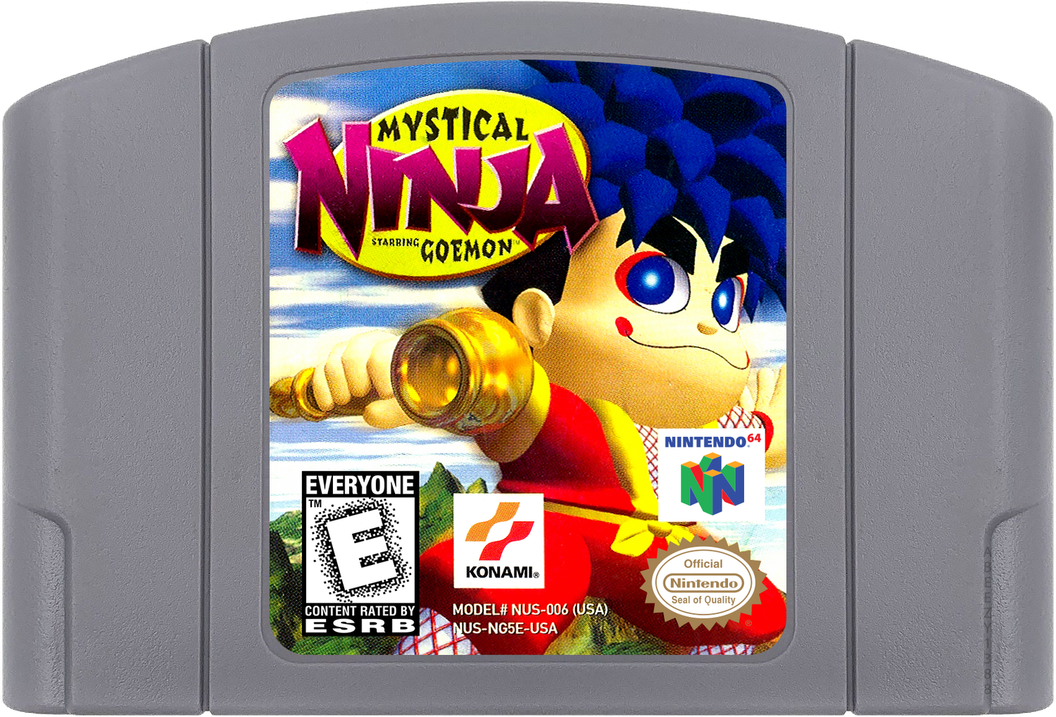 Mystical Ninja Starring Goemon Cartridge Label