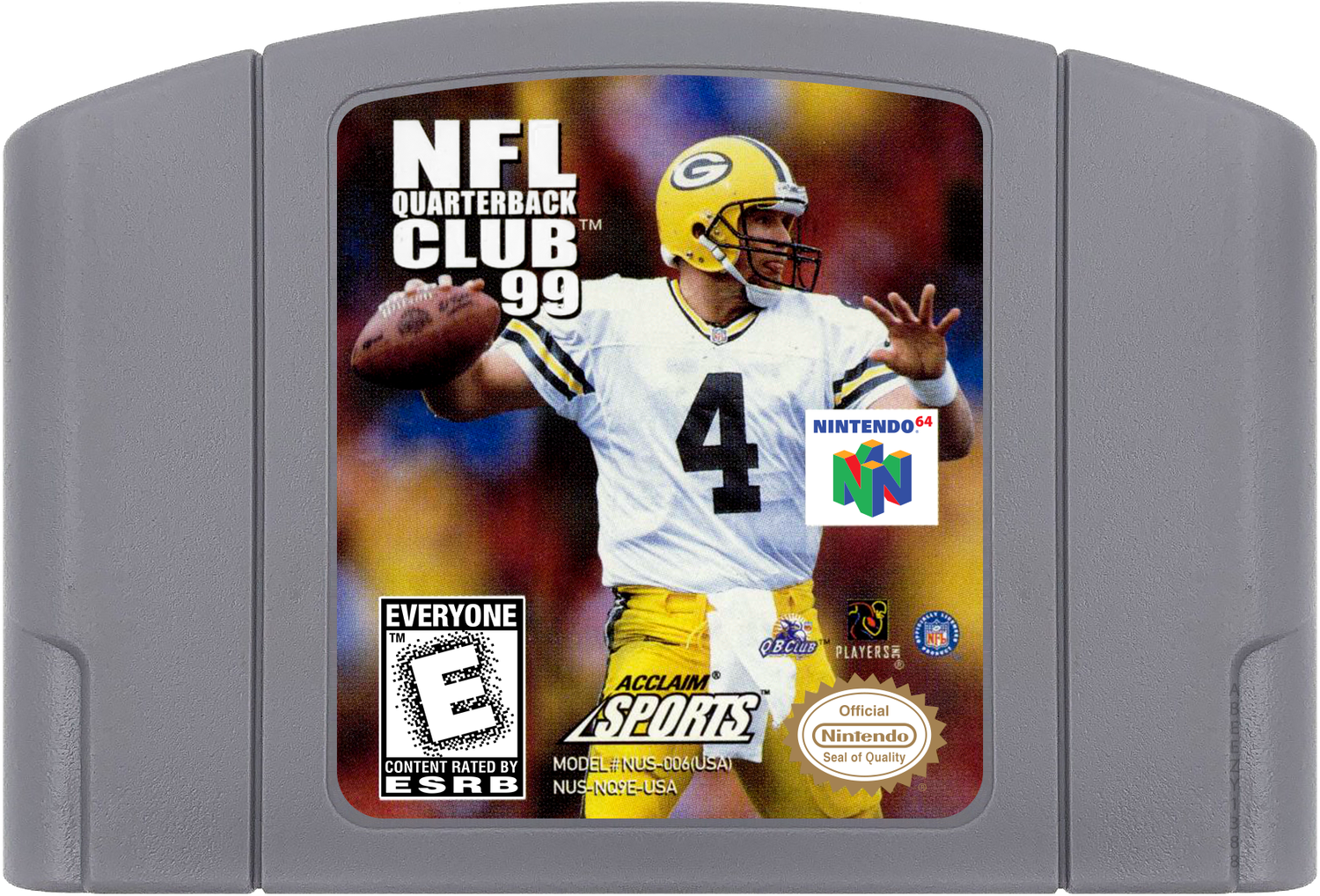 NFL Quarterback Club 99 Cartridge Label