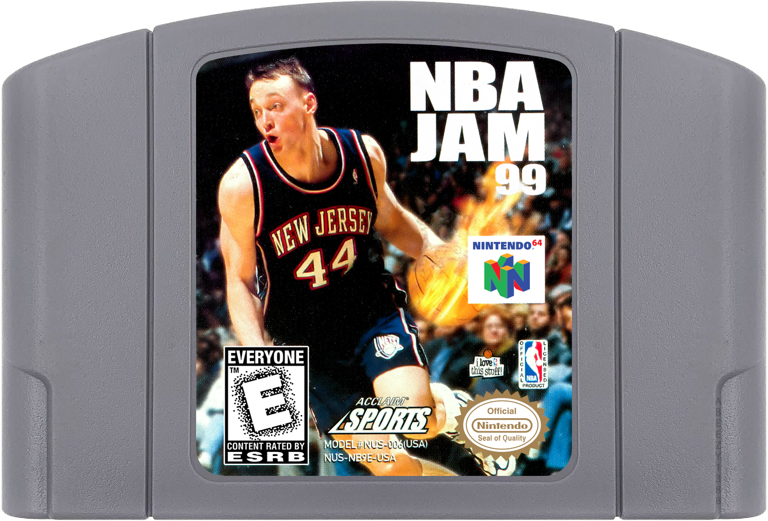 NBA Jam 99 Cartridge Label