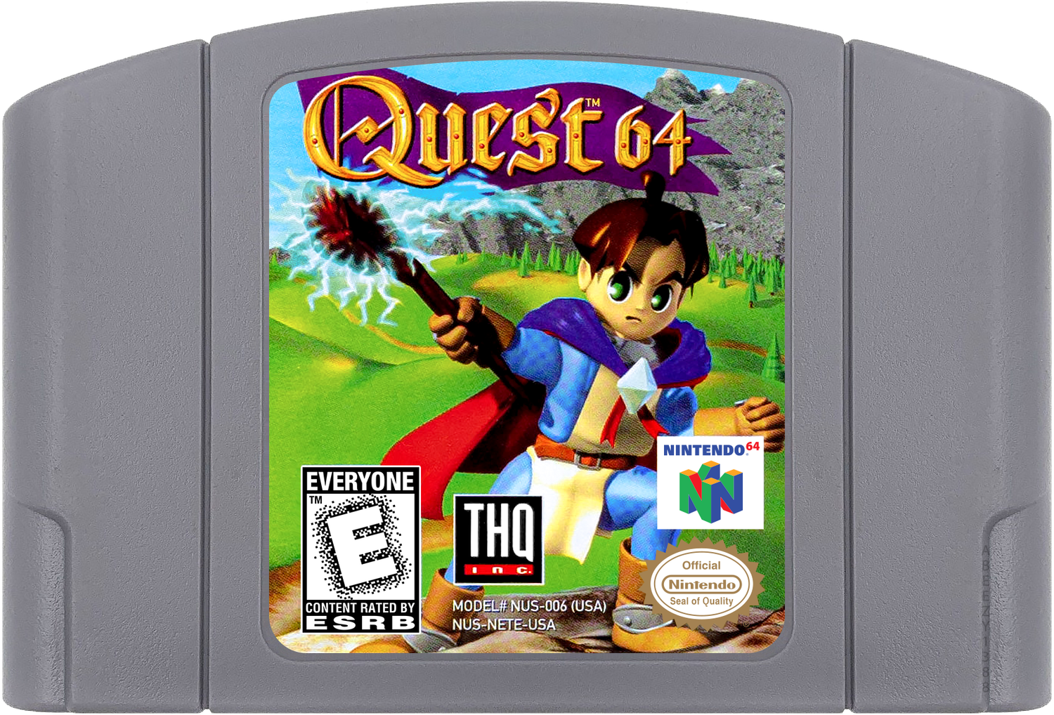 Quest 64 Cartridge Label