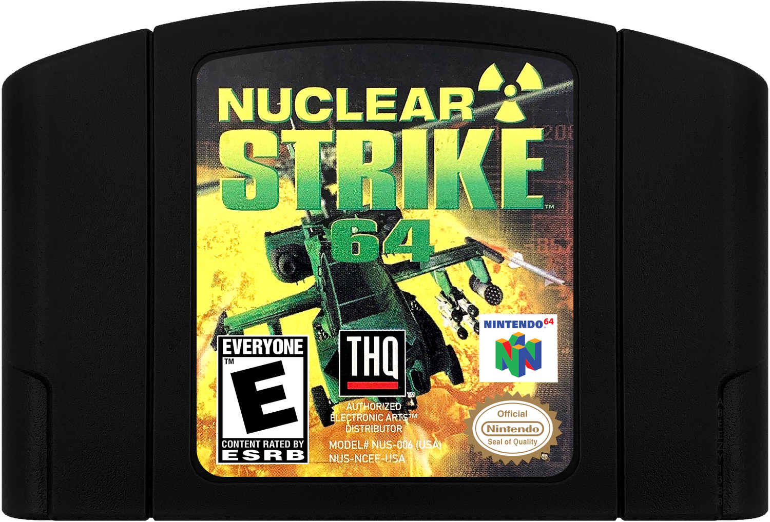 Nuclear Strike 64 Cartridge Label