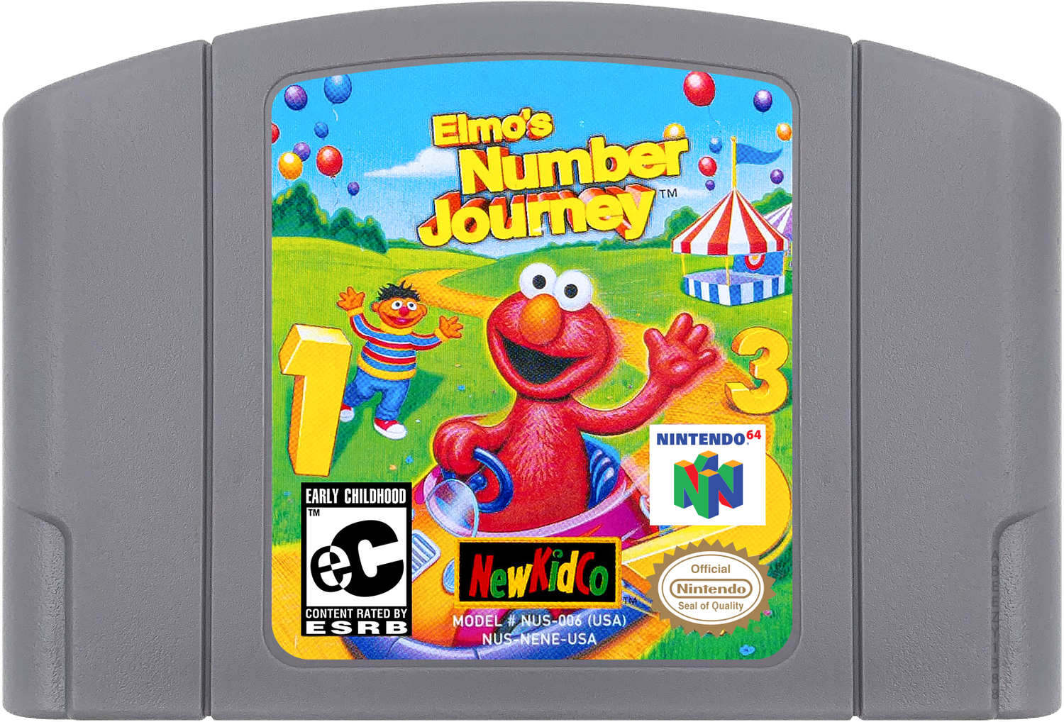 Sesame Street - Elmo's Number Journey Cartridge Label