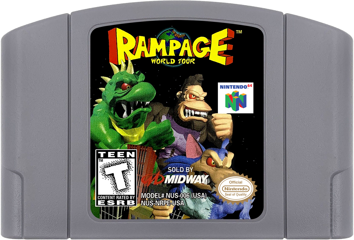 Rampage - World Tour Cartridge Label
