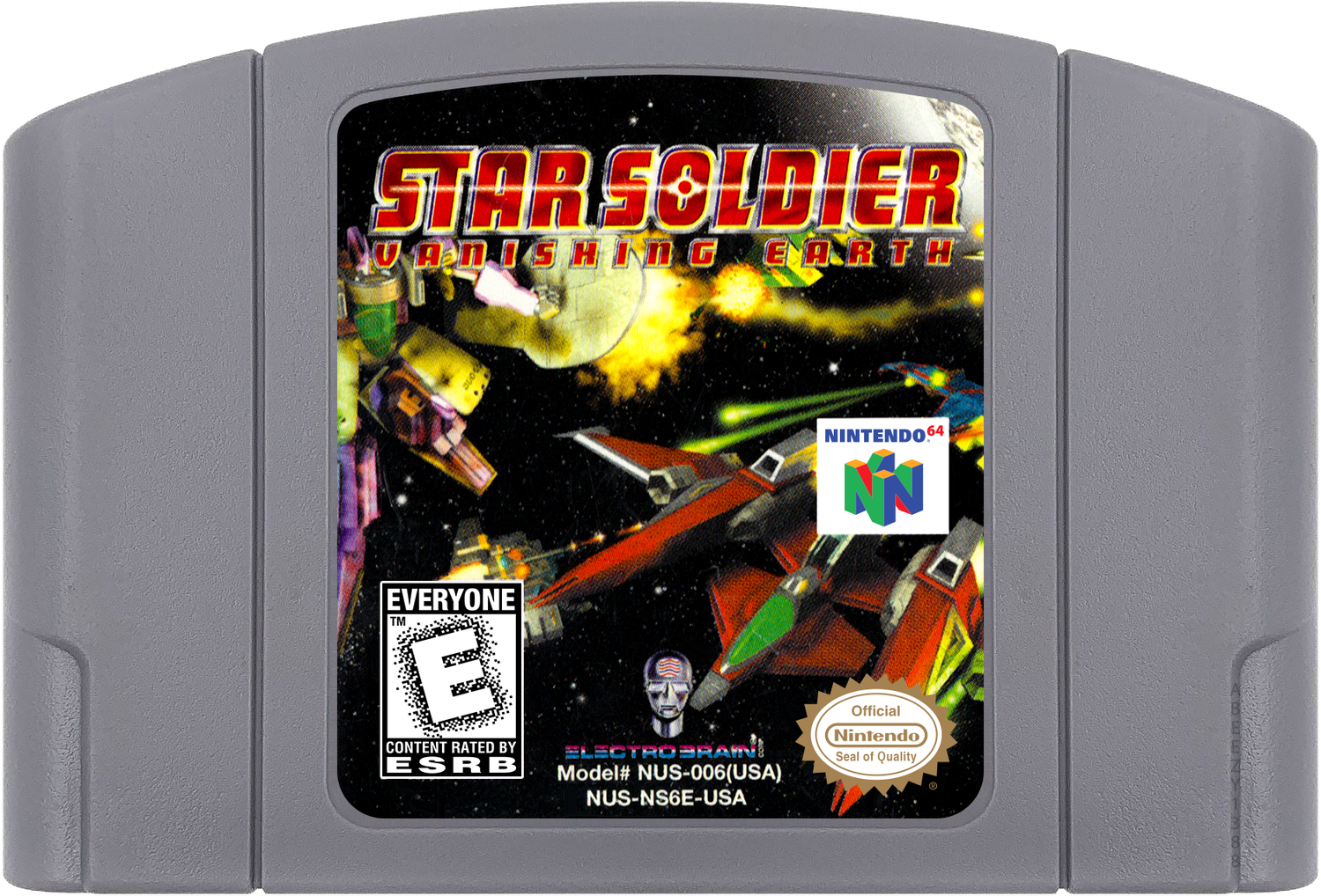 Star Soldier - Vanishing Earth Cartridge Label