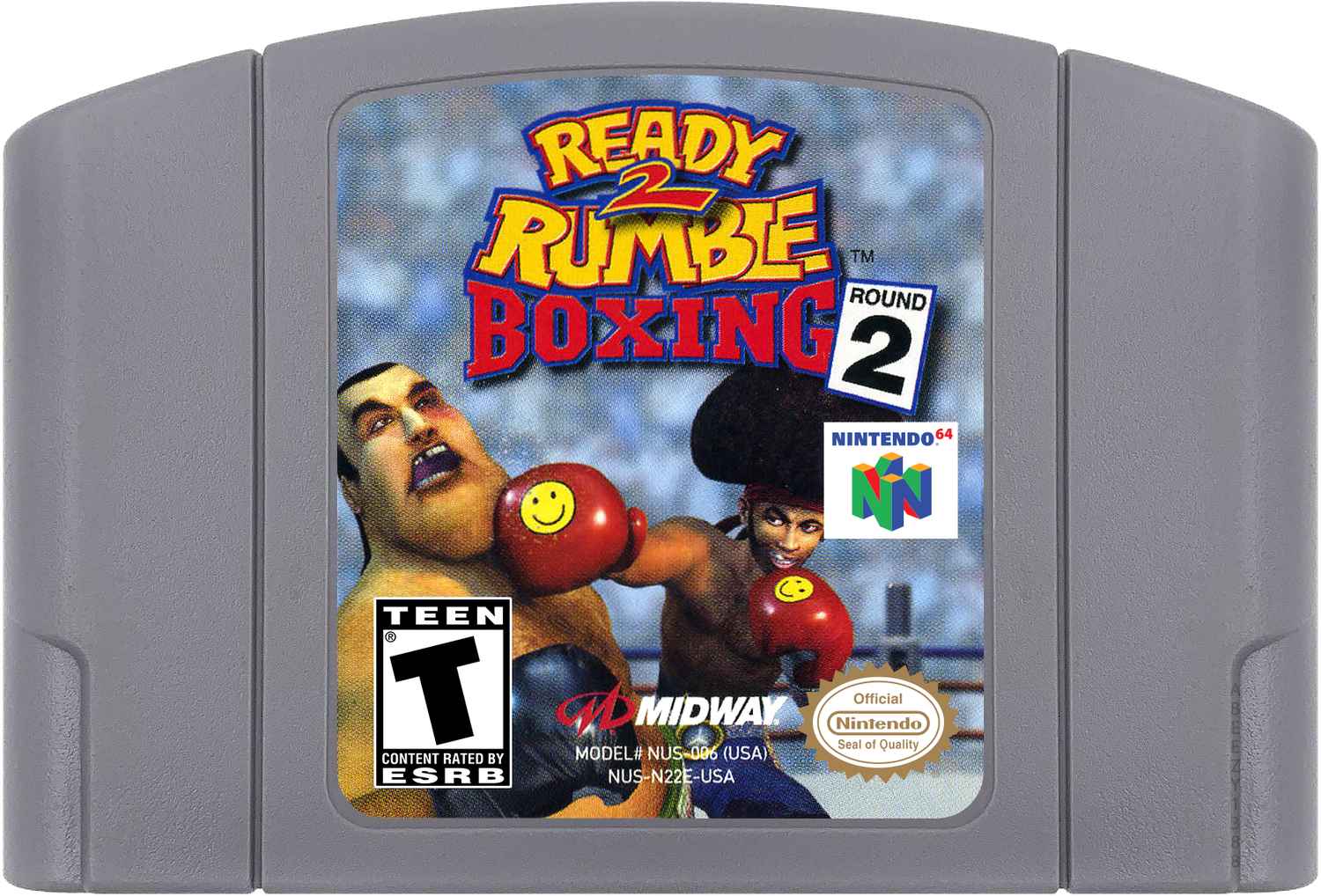 Ready 2 Rumble Boxing - Round 2 Cartridge Label