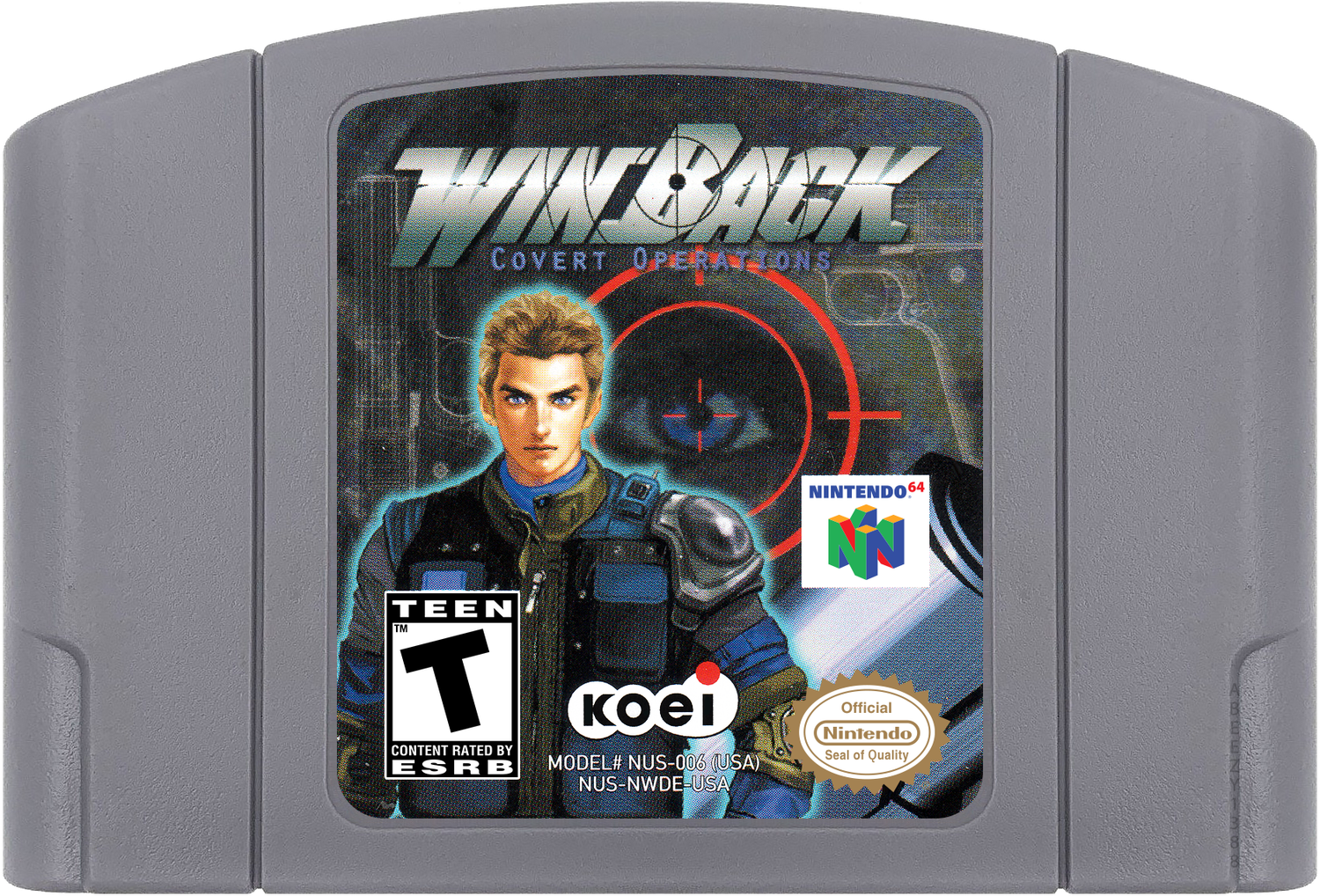 WinBack - Covert Operations Cartridge Label