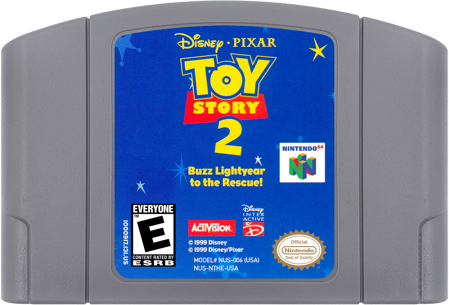 Toy Story 2 - Buzz Lightyear to the Rescue! Cartridge Label