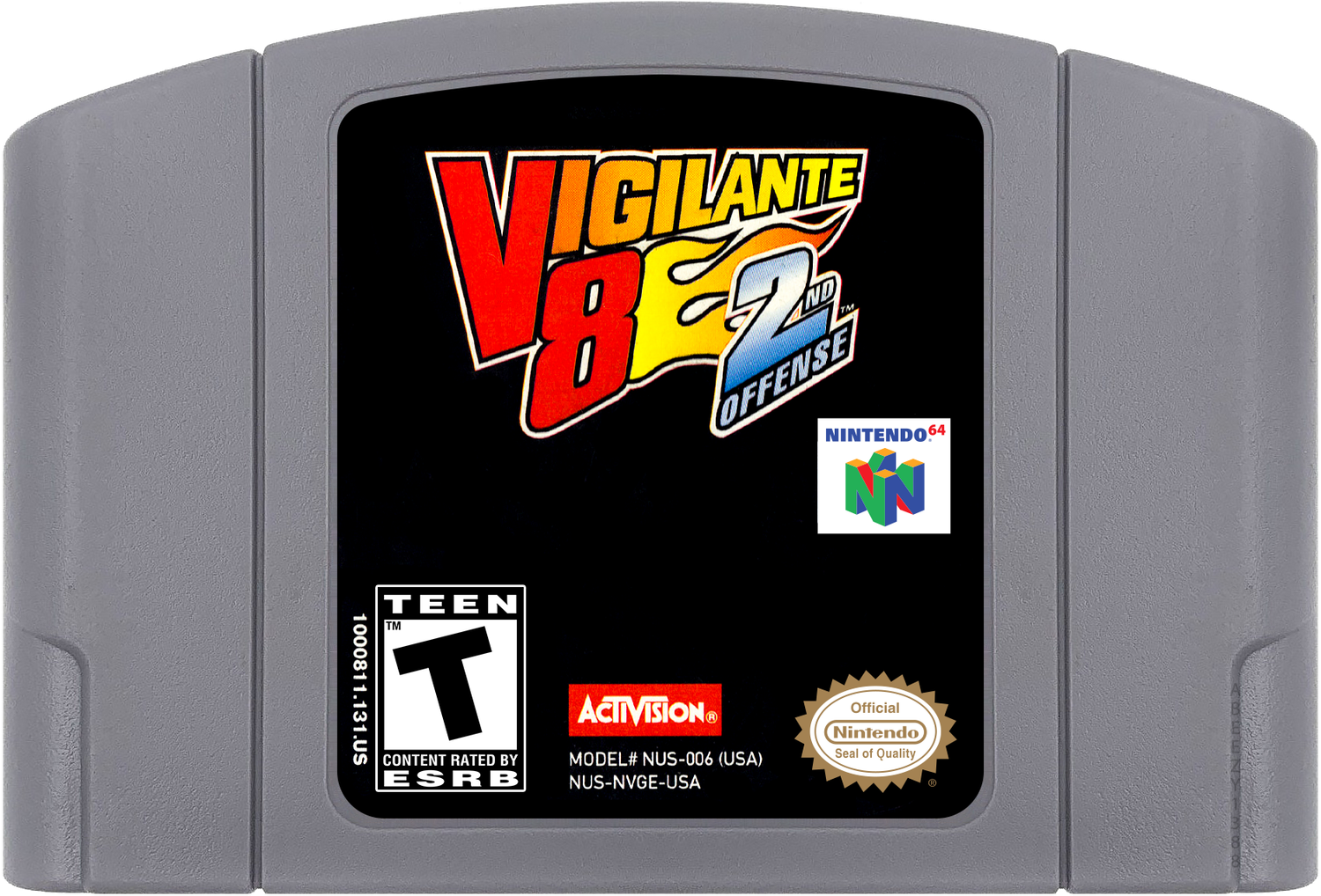 Vigilante 8 - 2nd Offense Cartridge Label