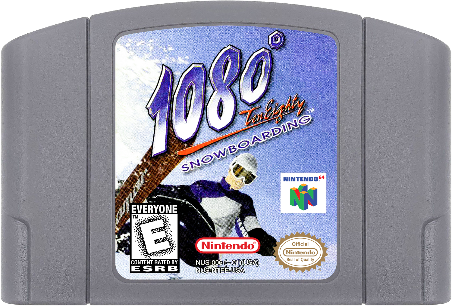 1080 Snowboarding Cartridge Label
