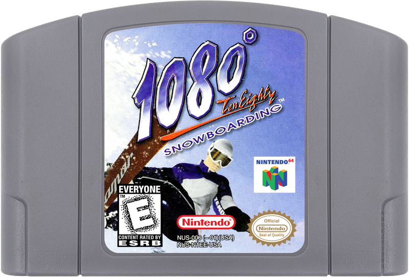 1080 Snowboarding Cartridge Label